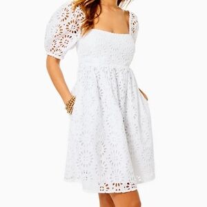 Lilly Pulitzer Kay Short Sleeve Eyelet Dress